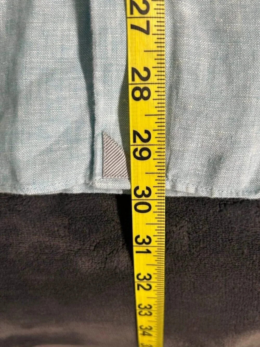 Untuckit Wrinkle Resistant Linen Shirt Men’S Xl Light Blue Long Sleeve - Picture 5 of 6